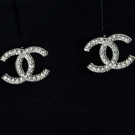 authentic chanel double c earrings.